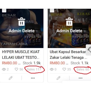 Ubat Kuat Untuk Lelaki Kapsul Tongkat Ali Original Lulus KKM Ubat Tahan