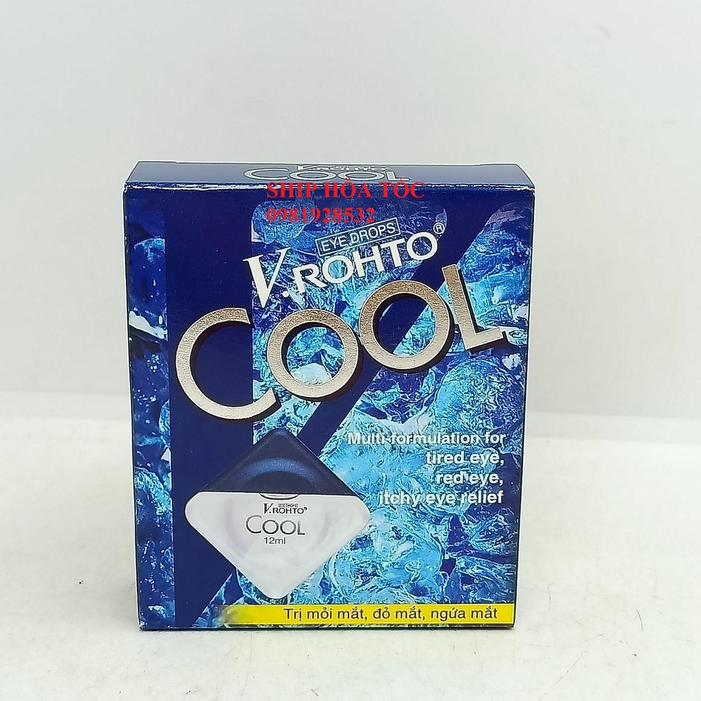 V.rohto Cool eye Drops support eye fatigue, red eyes, itchy eyes (12ml