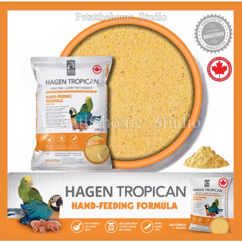 Tropican Hand Feeding Formula Baby Bird Syringe Feed Baby Parrot Mash