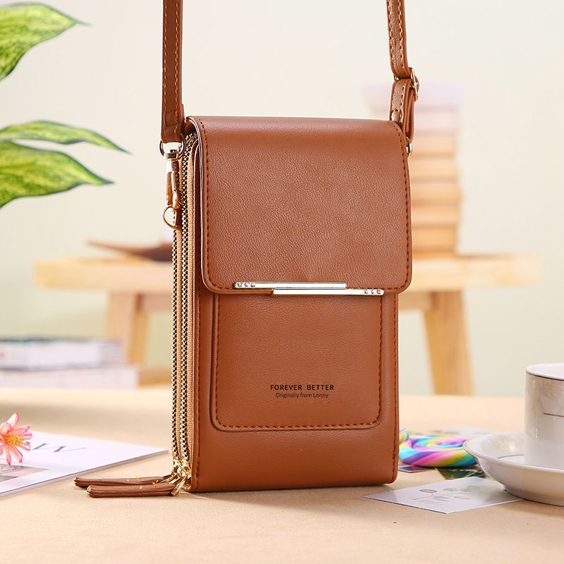 [[ FREE GIFT  Touch Screen Mobile Phone Bag Female Small Messenger Cute Small Bag for Mobile Phone Fashion Key Coin Ba