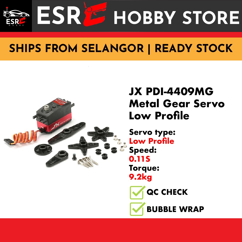 [READY STOCK] JX Servo High Speed PDI4409MG Low Profile 9kg Low