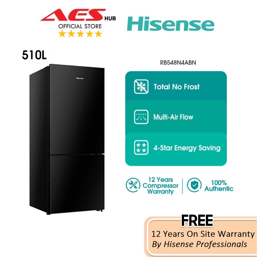 Hisense Fridge Bottom Freezer Refrigerator Inverter 510L Fridge 2 Door