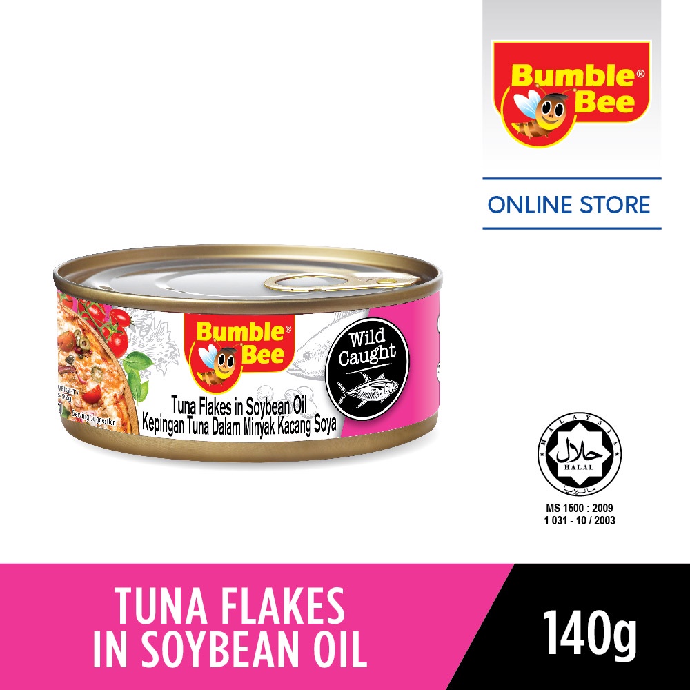 Bumble Bee Tuna Flakes In Soybean Oil, 140G Shopee Malaysia