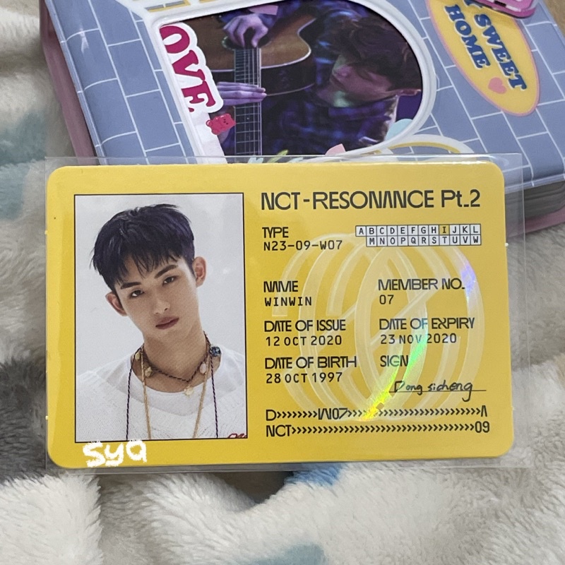 Id CARD WINWIN RESONANCE PT PART 2 DEPARTURE VER. Nct VERSION 2020 ...