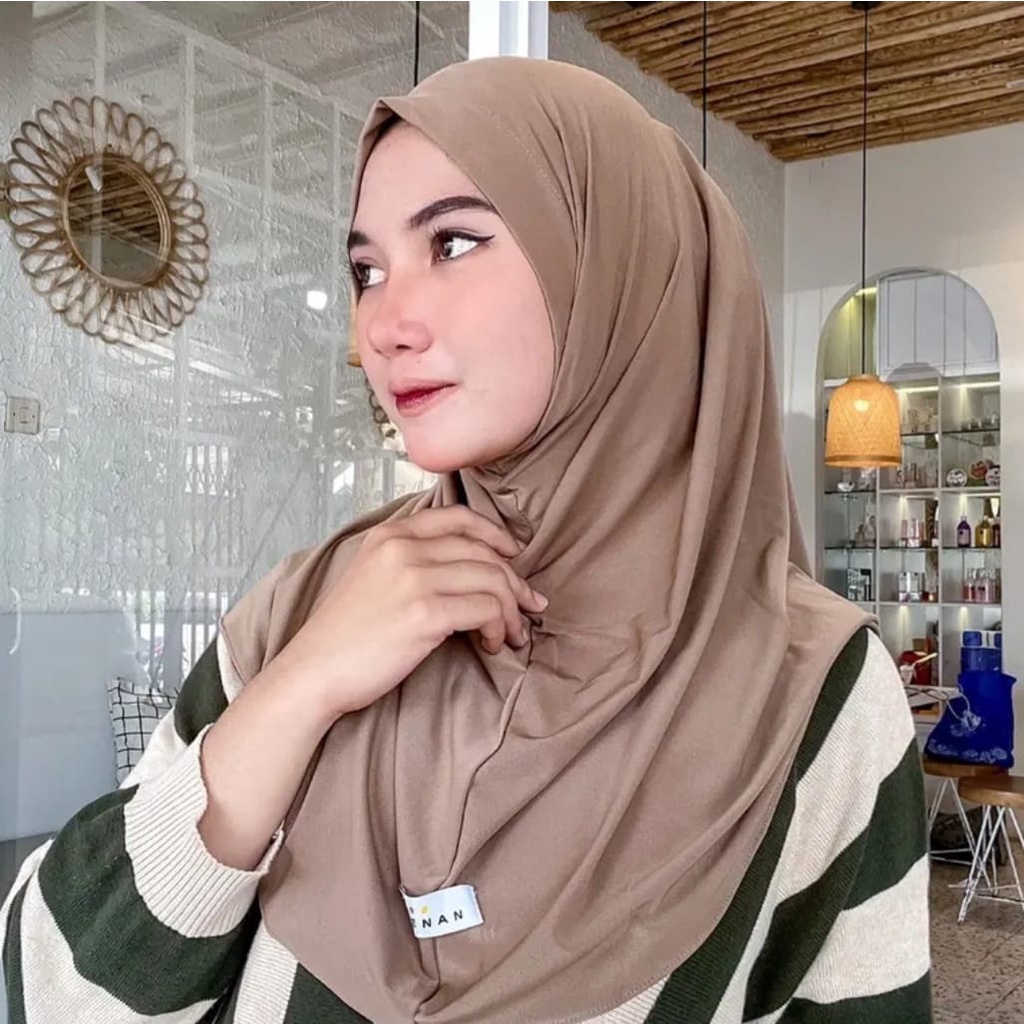 Hijab Sporty non Pet M Hijab Sport families Hijab Bergo non Pet Hijab