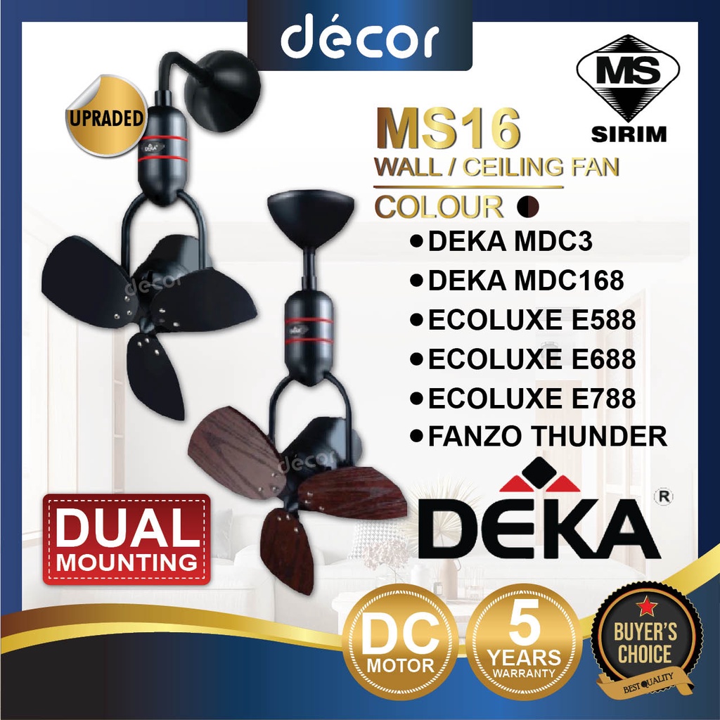DEKA MS16DC MDC3 MDC168 ECOLUXE E688 E588 E788 FANZO THUNDER MS20