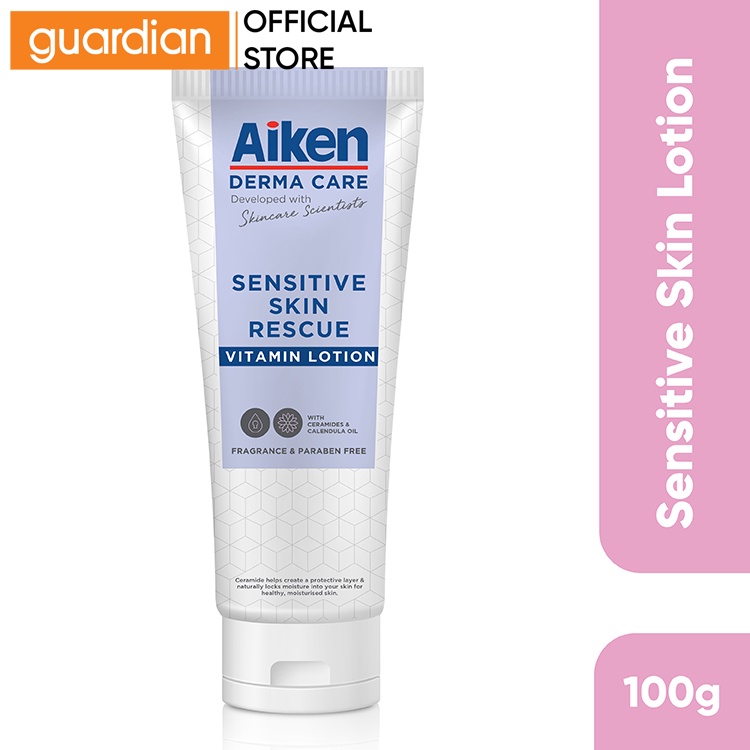 Aiken Derma Care Sensitive Skin Rescue Vitamin Lotion 100G Shopee