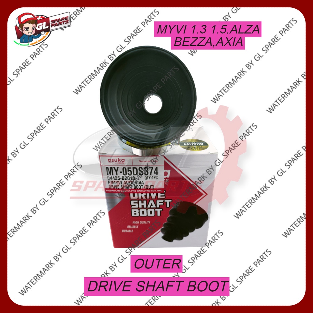 DRIVE SHAFT BOOT COVER (OUT) P/MYVI 1.3 1.5 ALZA AXIA BEZZA (GOOD