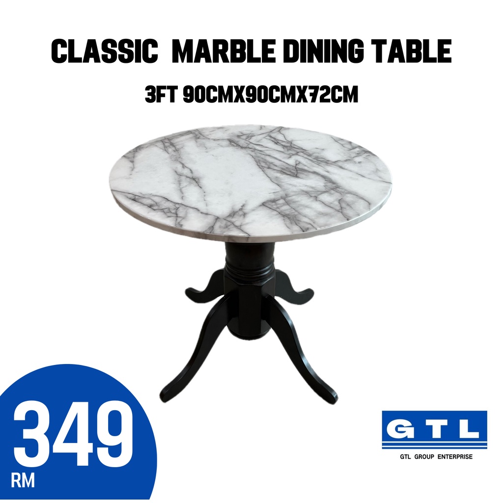 Classic malaysia tradisional marble dining table/oldschool dining table