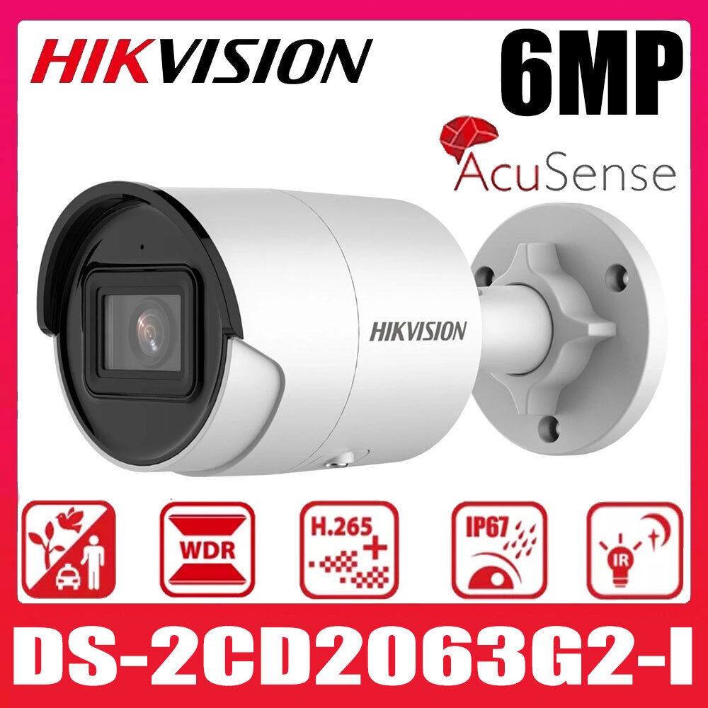 Hikvision Ds 2cd2063g2 I Hikvision Ds 2cd2063g2 Iu 6mp Acusense Fixed