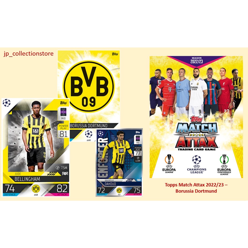 [Borussia Dortmund] 2022/23 Match Attax Football Shiny & Normal Cards