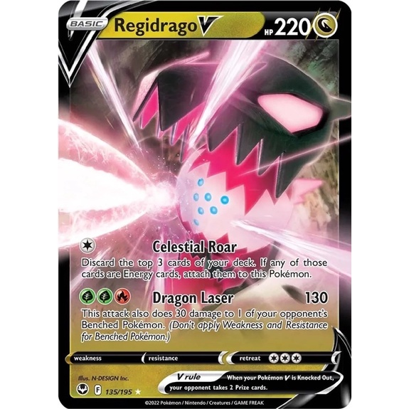 (Silver Tempest) Pokemon TCG - Regidrago V (Normal Art) | Shopee Malaysia