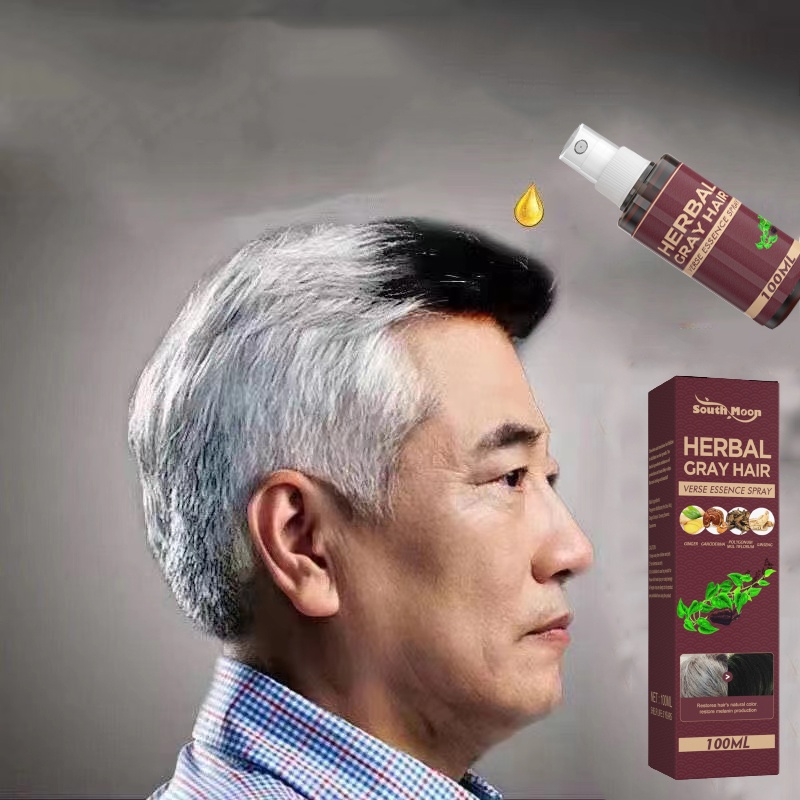 Black hair spray White Hair Turn Black Polygonum Multiflorum Essence