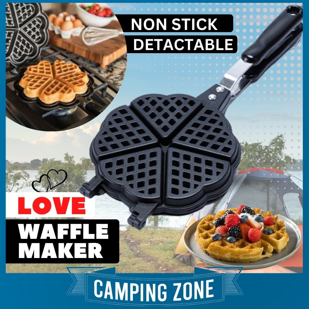 Heart Shape Waffle Maker Non-Stick Pan Household Kitchen Gas Non Stick Iron Mold Press Flower