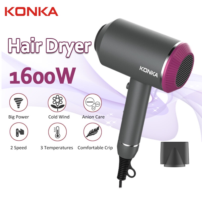 [Local Seller] EXTRA GIFT Hair Dryer Strong Wind Professional Salon Dryer Hot &Cold Wind