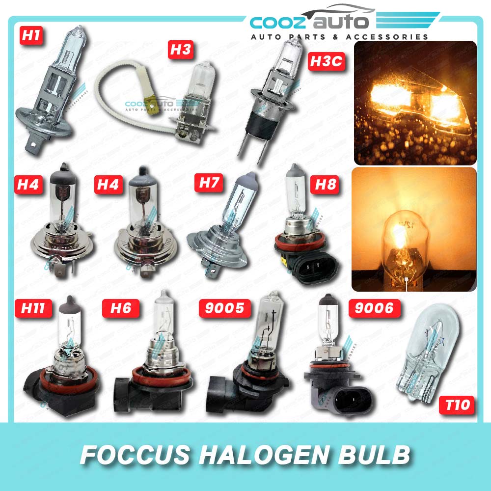 Car Motorcycle Halogen Headlight Headlamp Bulb H1 H3 H3C H4 H7 H8 H11