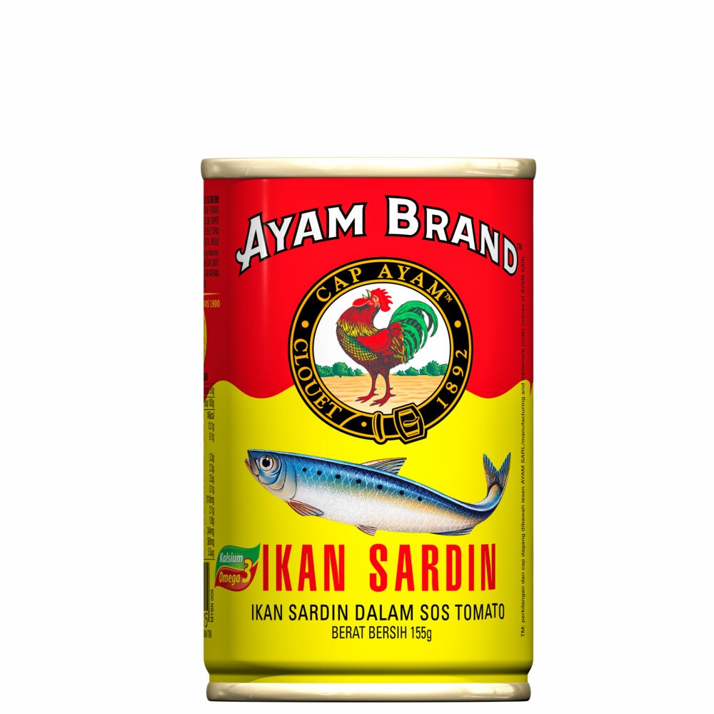 Ayam Brand Sardines In Tomato Sauce 155g