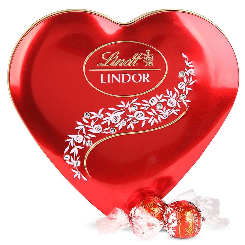 Lindt Lindor Crystal Heart Tin Swiss Milk Chocolate, 96g Shopee Malaysia