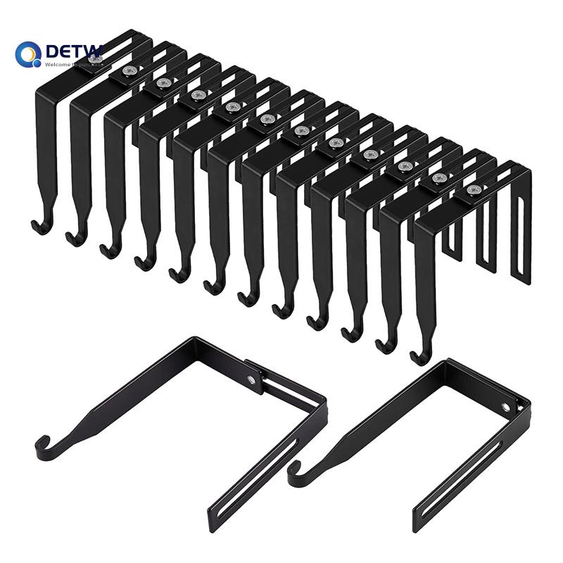 12Pcs Adjustable Cubicle Hangers Metal Cubicle Hooks Partition Hanger