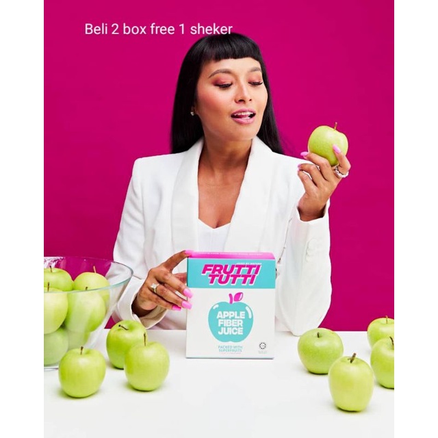 FRUTTI TUTTI DETOX APPLE FIBER JUICE BY NABILA HUDA BELI 2. BOX FREE