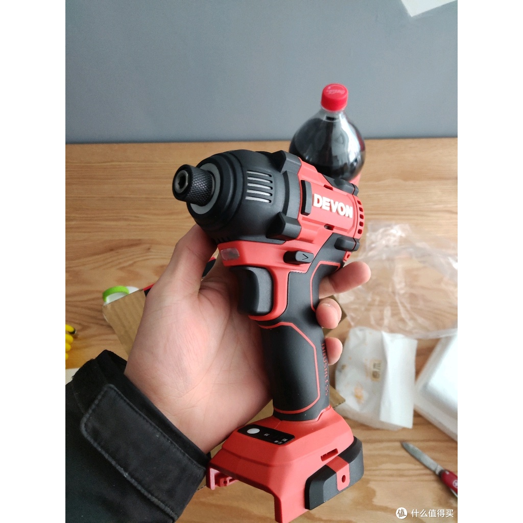 DEVON 20V BRUSHLESS CORDLESS IMPACT WRENCH IMPACT DRIVER SOLO UNIT WITH