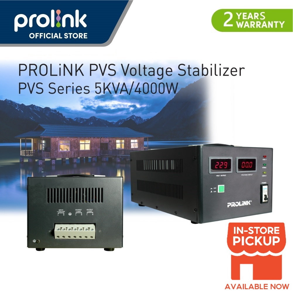 Prolink 5KVA/4000W Servo Motor Control Industrial Grade Stabilizer AVR