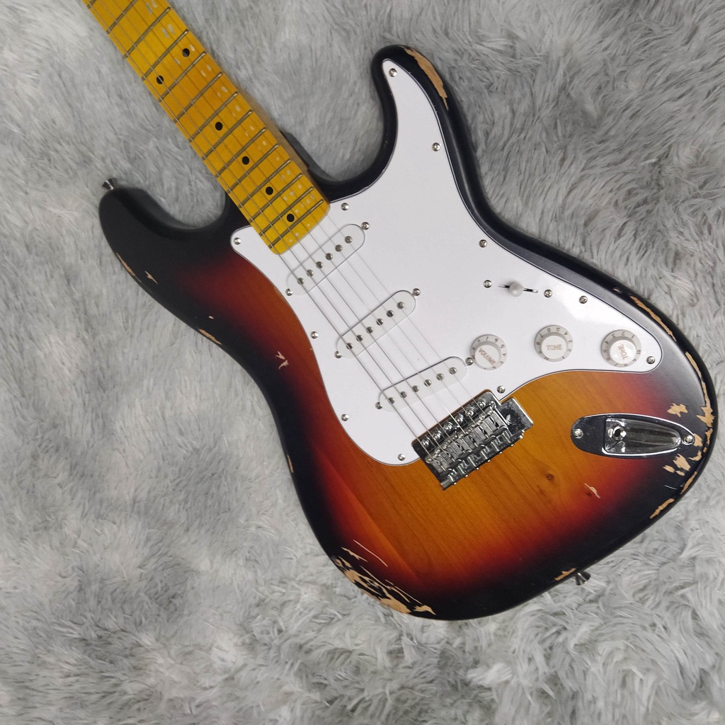 Hand Made Fender Stratocaster Relic Aged Electric Guitar Vintage ...