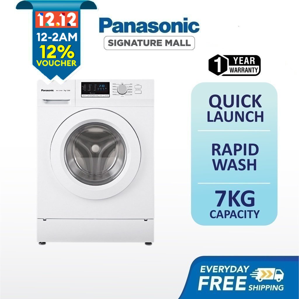 PANASONIC NA127XB1 Washing Machine 7KG Basic NA127XB1WMY Quick