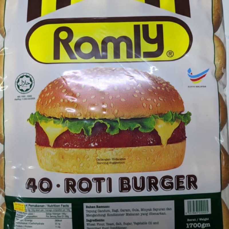 Ramly Burger Bun Roti Burger Ramly 40pcs 10pcs Shopee Malaysia