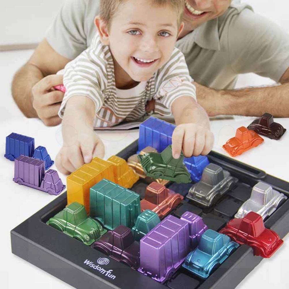 Rush Hour Deluxe Traffic Jam Logic Game and STEM Toy Vehicles Think