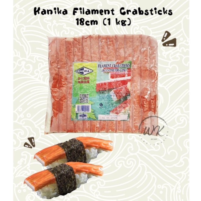 Kanika Filament Crab Sticks / Imitation Crab Sticks HALAL 1kg (FROZEN ITEM) Shopee Malaysia