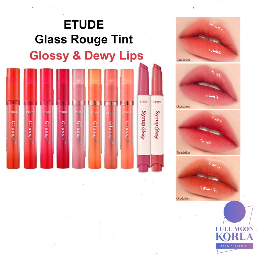 [Etude House] Glass Rouge Tint/ Syrup Glossy Balm / Lip Stick / Lip Gloss / Ship From Korea