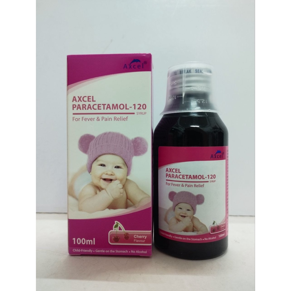 Axcel Paracetamol-120 Syrup Cherry Flavour (100ml) Exp: 09/2025 ...