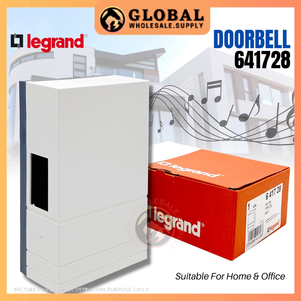 LEGRAND Door Bell AC 230 641728 White Wired Door Bell Ding Dong Sound