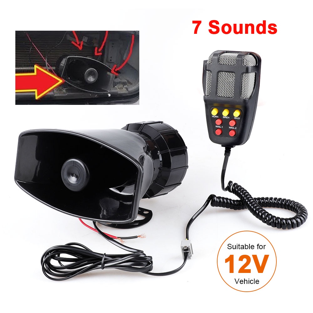 Car Horn Loudsound Multipurpose Speaker Police Siren Air Horn Alarm