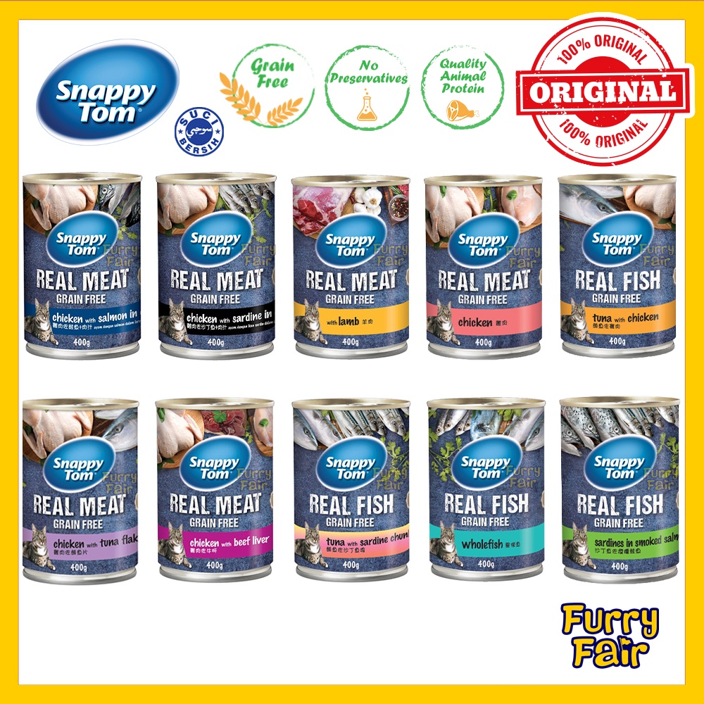 Snappy Tom Canned Food (Cat Wet Food) - 400g / Snappy Tom 400g | Shopee ...