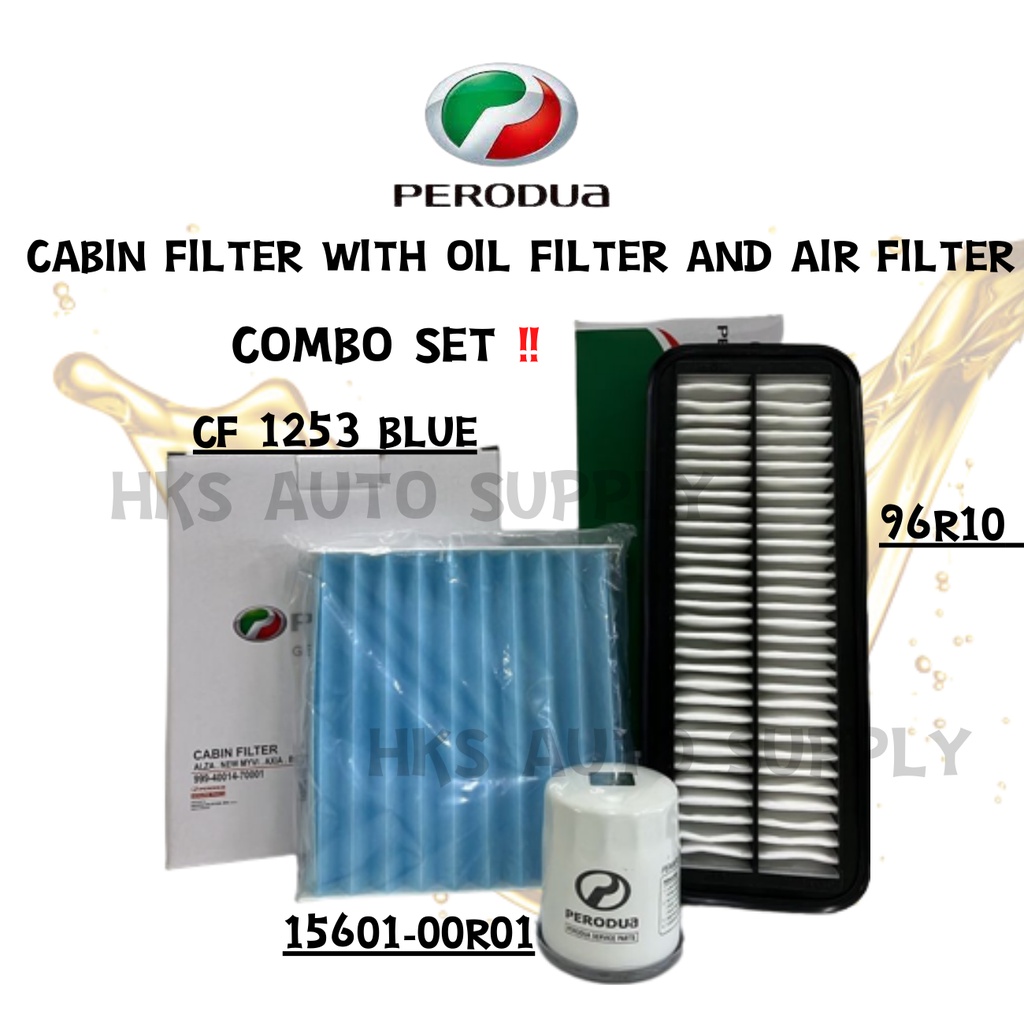 Air Filter Alza / Myvi + ORIGINAL Cabin Filter Perodua Myvi Lagi Best