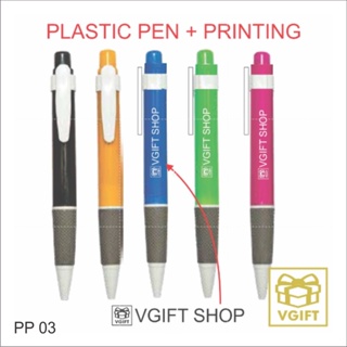 [ 50PCS ] + PRINTING Plastic Ball Pen Door Gift Annual Dinner Hadiah