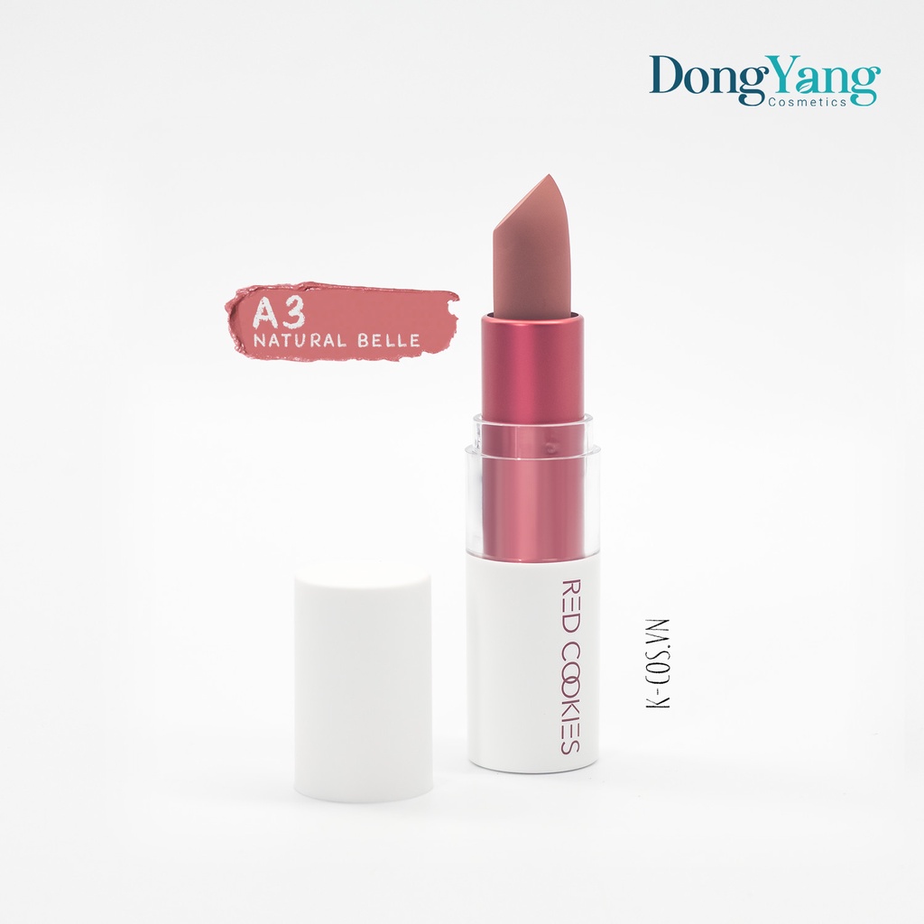 Korean Red Cookies Matte Lipstick - A3 Orange Red