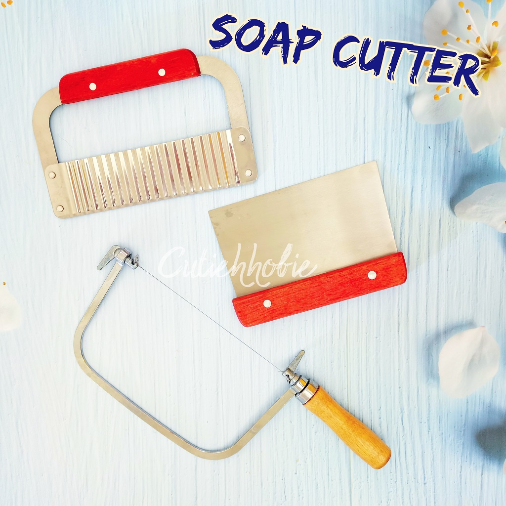 Handmade cold press Soap String Cutter Strings Pemotong DIY Sabun Solid Wood Handle 切皂器 琴弦刀 钢丝刀 手工皂