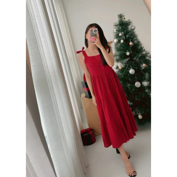 Anabella Dress || Korean Sleeveless Tie Strap Dress || Vaesan