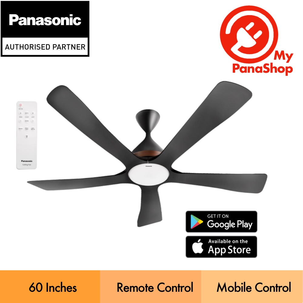 Panasonic WIFAN 5 Blades LED DC Motor Ceiling Fan (60" , WiFi) F