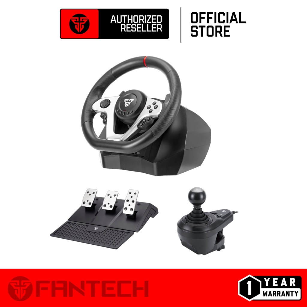 Fantech Racing Wheels and Pedals R1 Gaming Racing Wheel FOR PC | Shopee ...