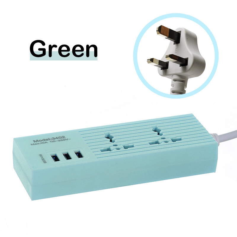 [Local Seller] EXTRA GIFT Power Strip Multi-Socket Power Extension With 6 USB Ports USB