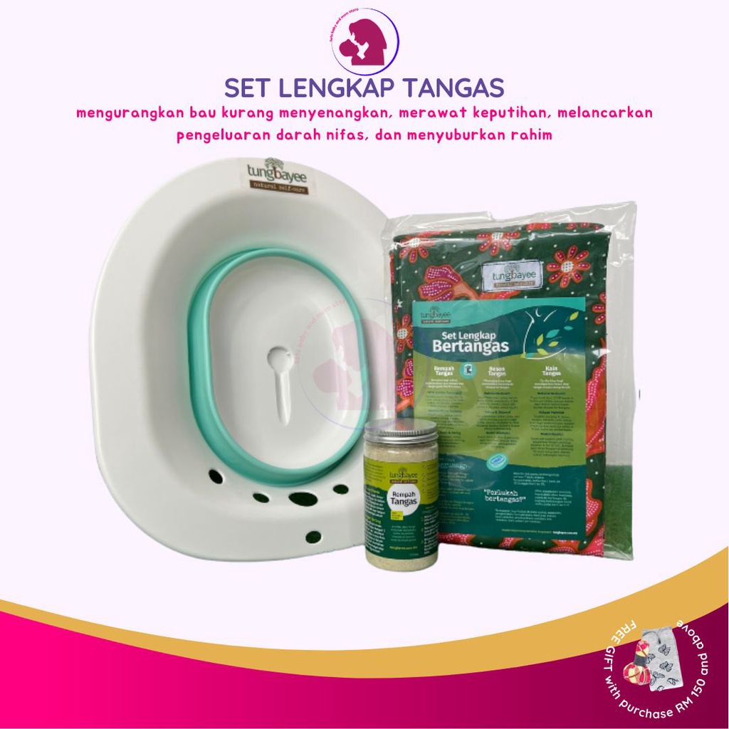 Tungbayee Set Berpantang Ibu Bersalin Sitz Bath Besen Tangas + Herba