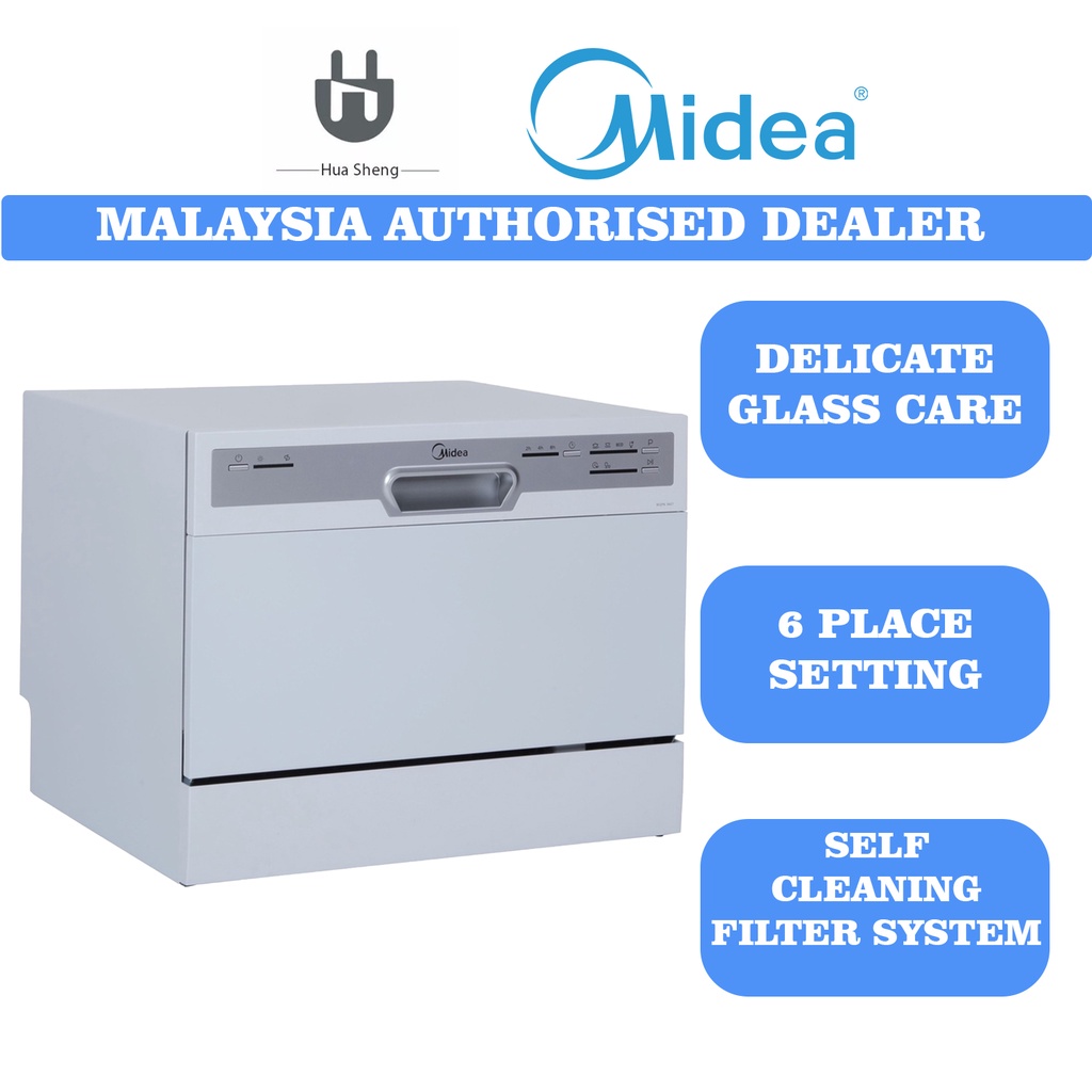 Midea Dishwasher 6 Place Settings WQP6-3607