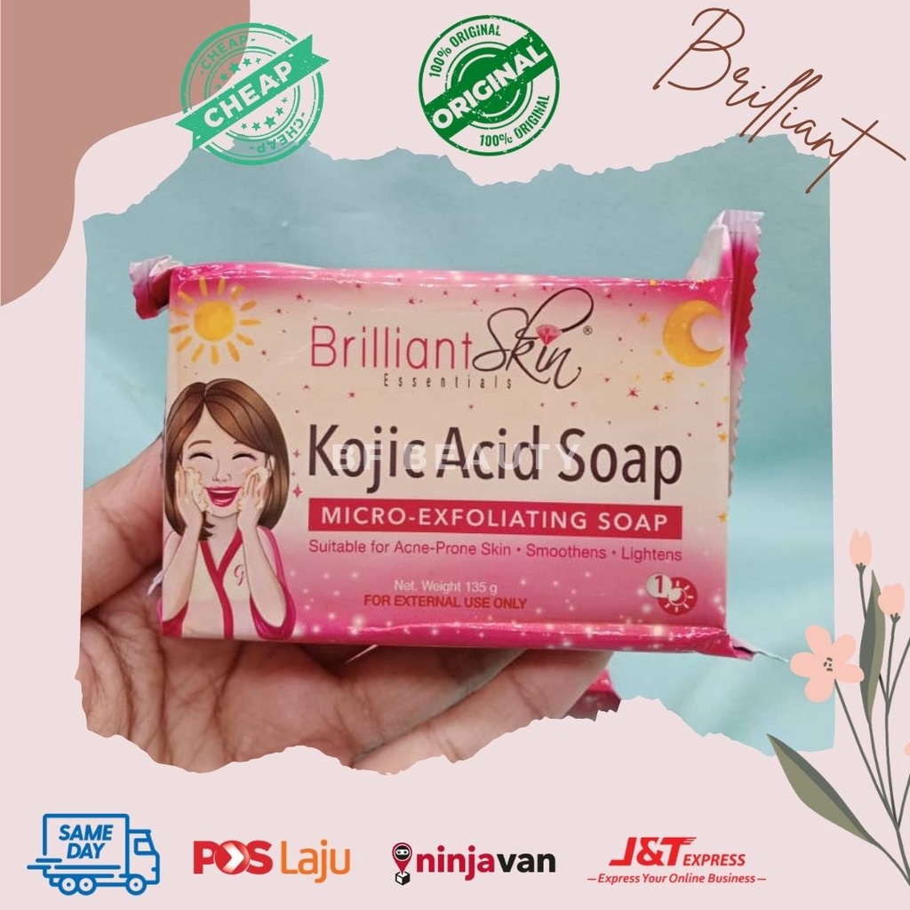 BRILIANT PINK KOJIC ACID SOAP MICRO-EXFOLIATING SOAP *LOOSE SKINCARE ...