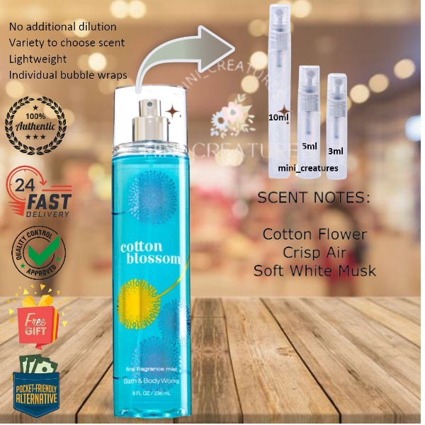 Bath & Body Works (BBW) body care COTTON BLOSSOM