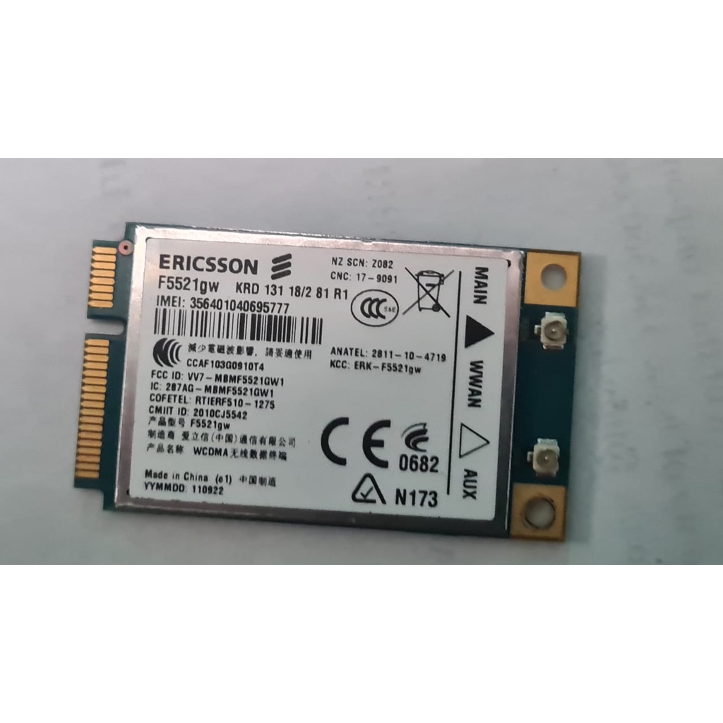 Acer Aspire 1830 1830T Card for DELL 5550 DW5550 WWAN Mobile Broadband