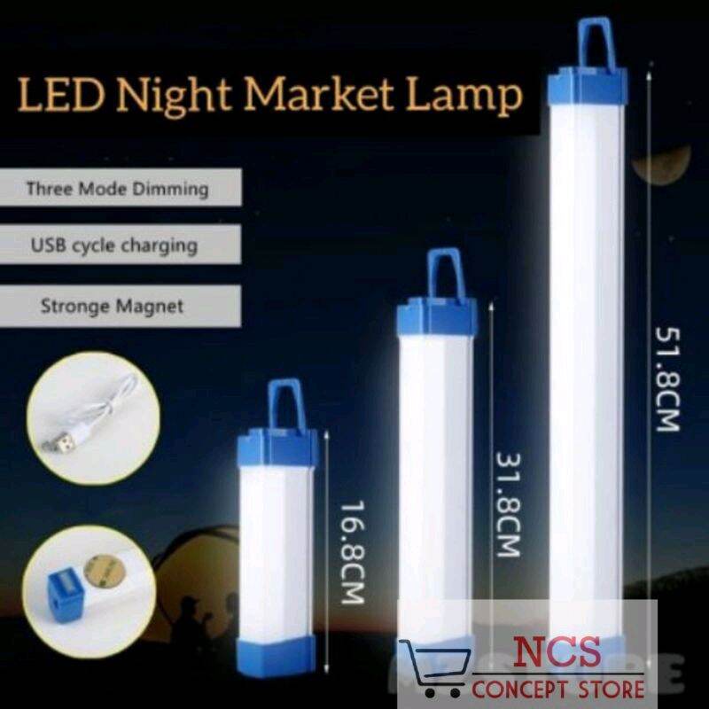 FREE GIFT T515 / T530 /T550  USB Emergency Tube LED Lithium Battery Light Rechargeable Tube Lamp Pasar Malam Lampu